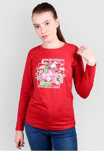 180 Degrees I'm Fabulous Long Sleeves T-Shirt Wanita - Image 5