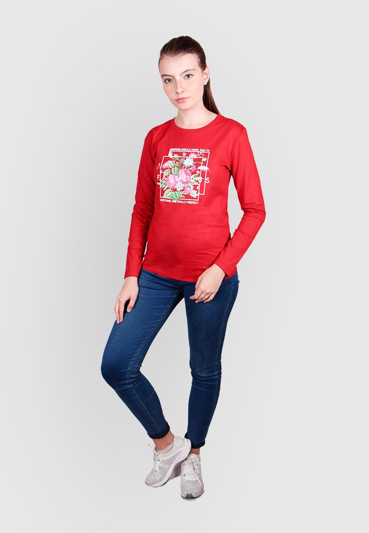 180 Degrees I'm Fabulous Long Sleeves T-Shirt Wanita - Image 8