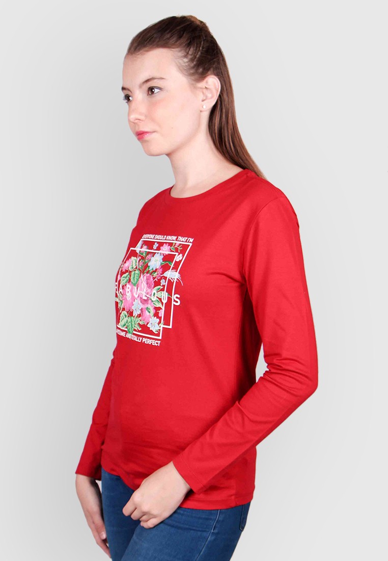 180 Degrees I'm Fabulous Long Sleeves T-Shirt Wanita - Image 7