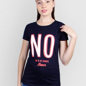 180 Degrees No Answer T-Shirt Wanita