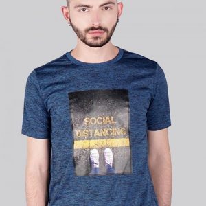 180 Degrees Kaos Anti Virus, Shoes Distancing T-Shirt Pria