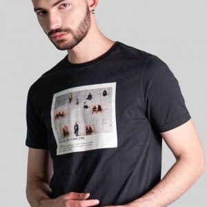 180 Degrees Kaos Anti Virus, Noun Social Distancing T-Shirt Pria