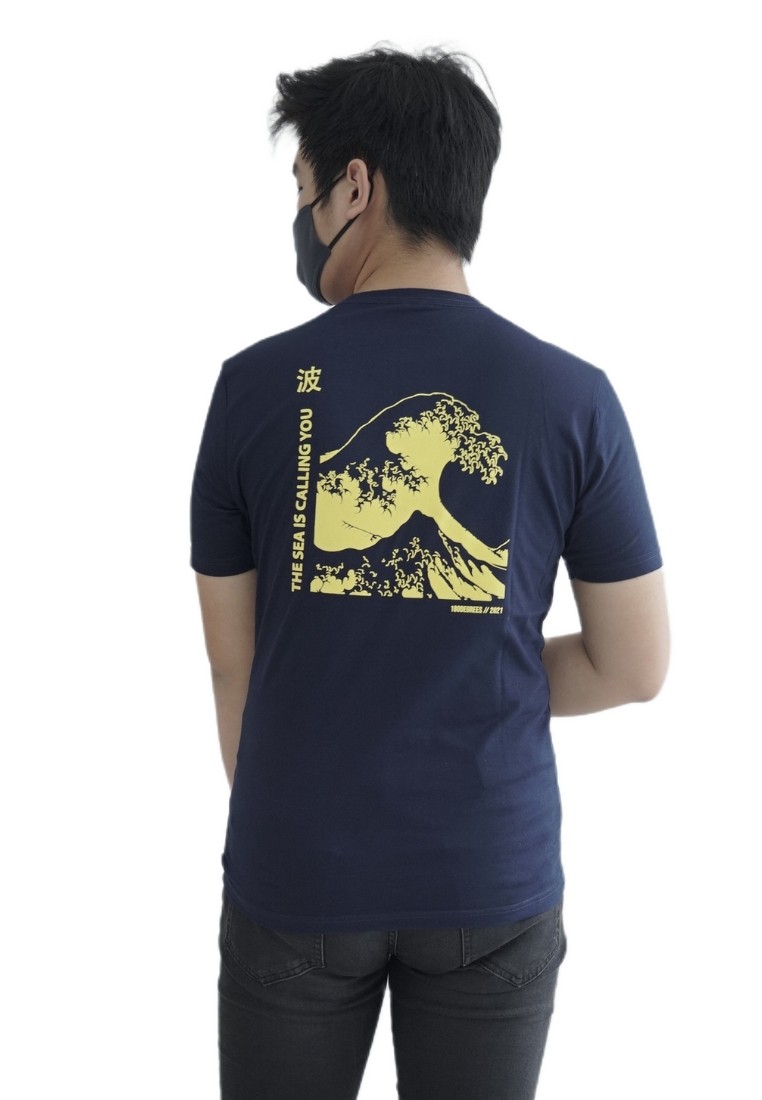 180 Degrees Smartemp T-Shirt Pria Waves