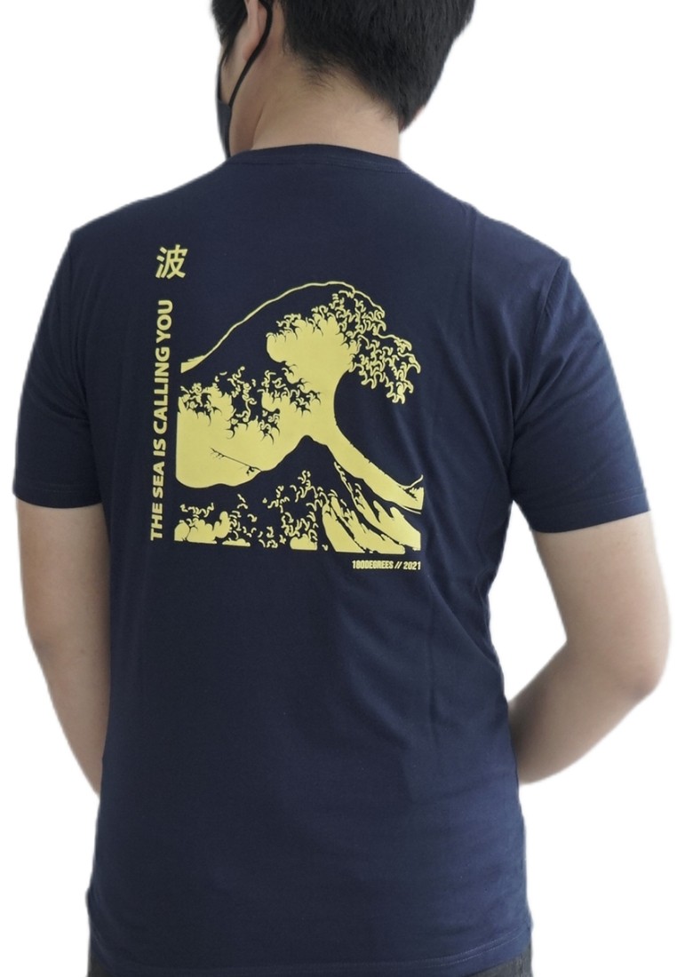 180 Degrees Smartemp T-Shirt Pria Waves - Image 3