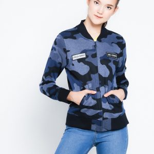 180 Degrees Camo Bomber Super Jacquard Jaket Wanita