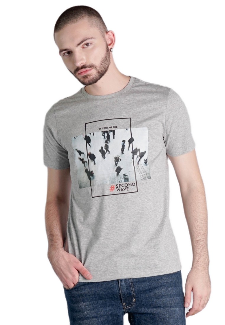 180 Degrees Kaos Anti Virus, Second Wave T-Shirt Pria