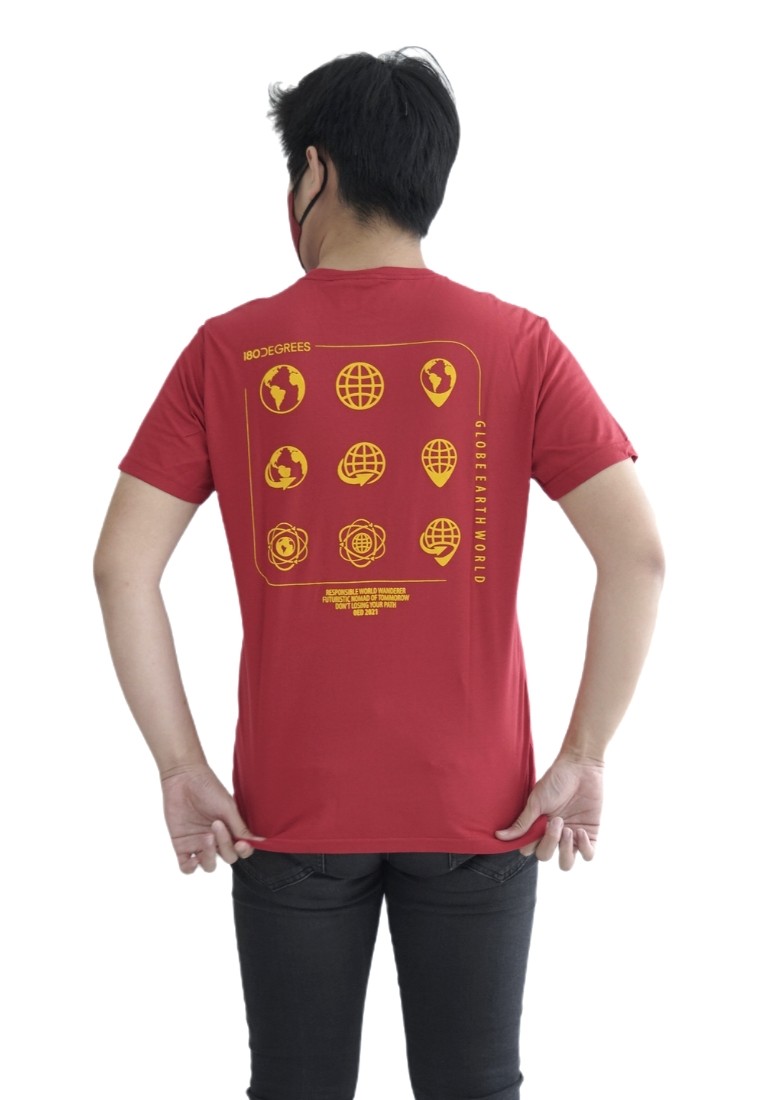 180 Degrees Smartemp T-Shirt Pria Globe - Image 2