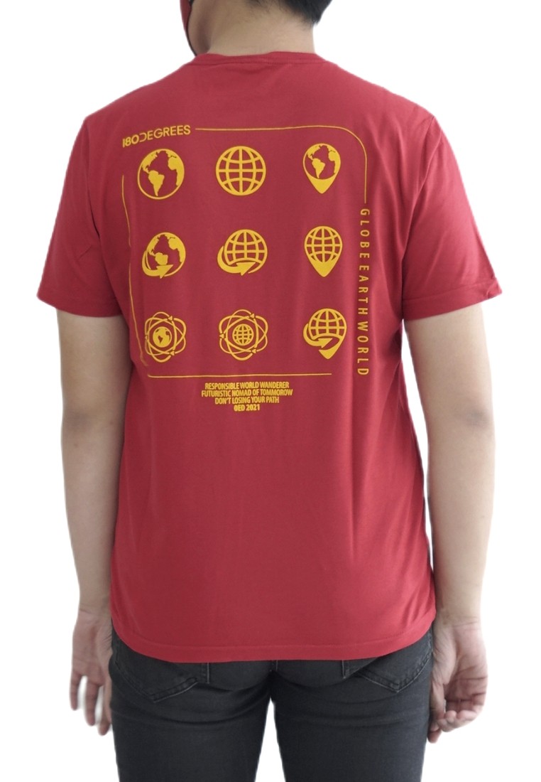180 Degrees Smartemp T-Shirt Pria Globe - Image 3