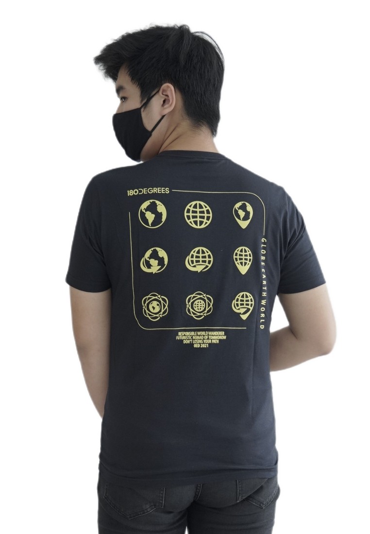 180 Degrees Smartemp T-Shirt Pria Globe - Image 6