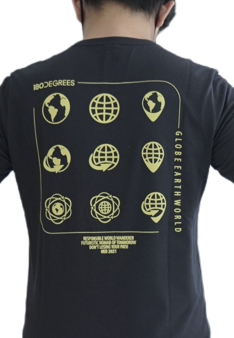 180 Degrees Smartemp T-Shirt Pria Globe - Image 8