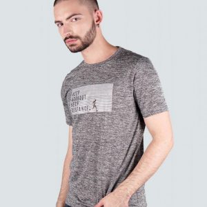 180 Degrees Kaos Anti Virus, Keep Workout T-Shirt Pria