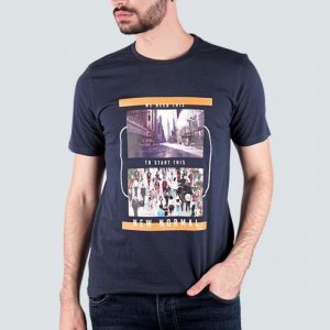 180 Degrees Kaos Anti Virus, Start New Normal T-Shirt Pria