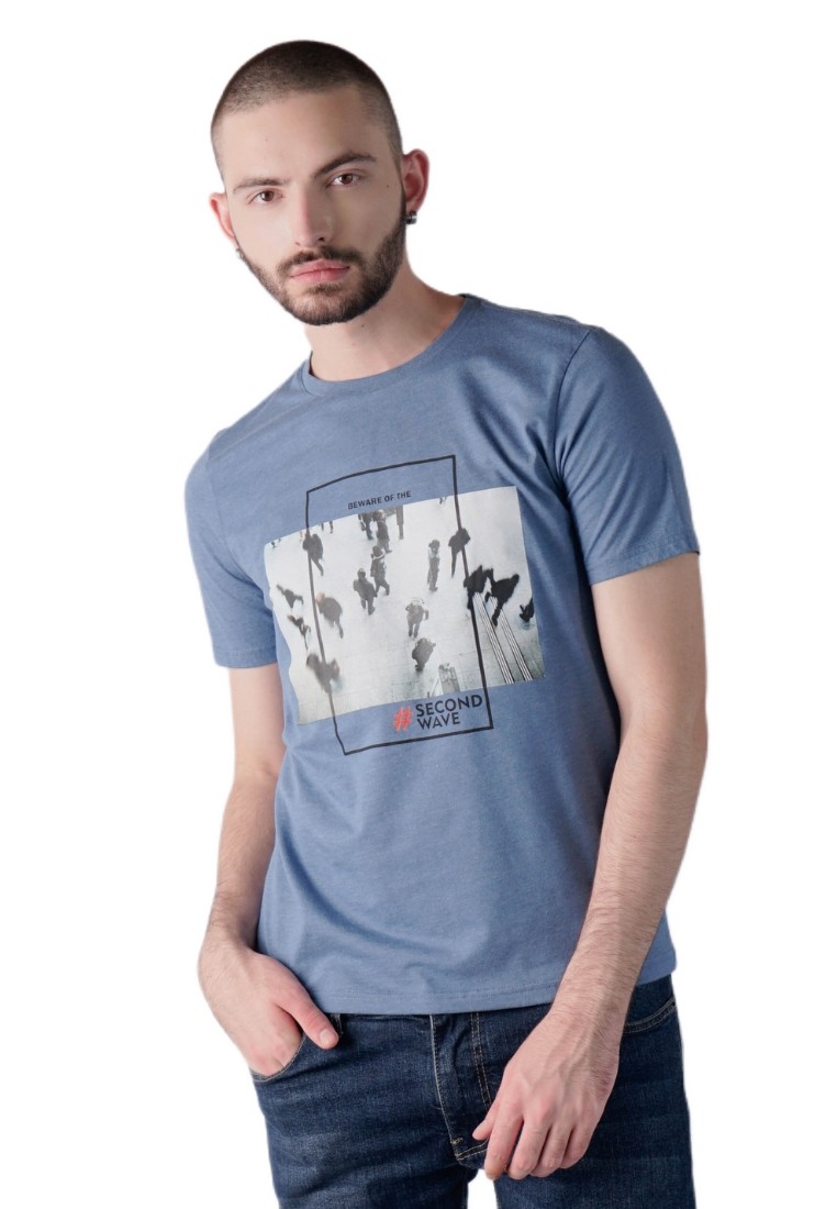 180 Degrees Kaos Anti Virus, Second Wave T-Shirt Pria - Image 5