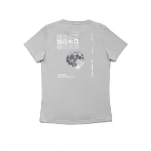 180 Degrees Recycle Polyester Katun T-shirt Wanita The Moon
