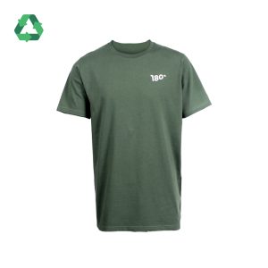 180Degrees Recycle Polyester Katun T-shirt Pria Cosmos