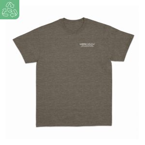 180 DEGREES RECYCLE POLYESTER RAMI T-SHIRT LIARS BROWN