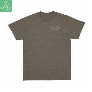 180 DEGREES RECYCLE POLYESTER MODAL T-SHIRT VIEL OF VIRTUE BROWN