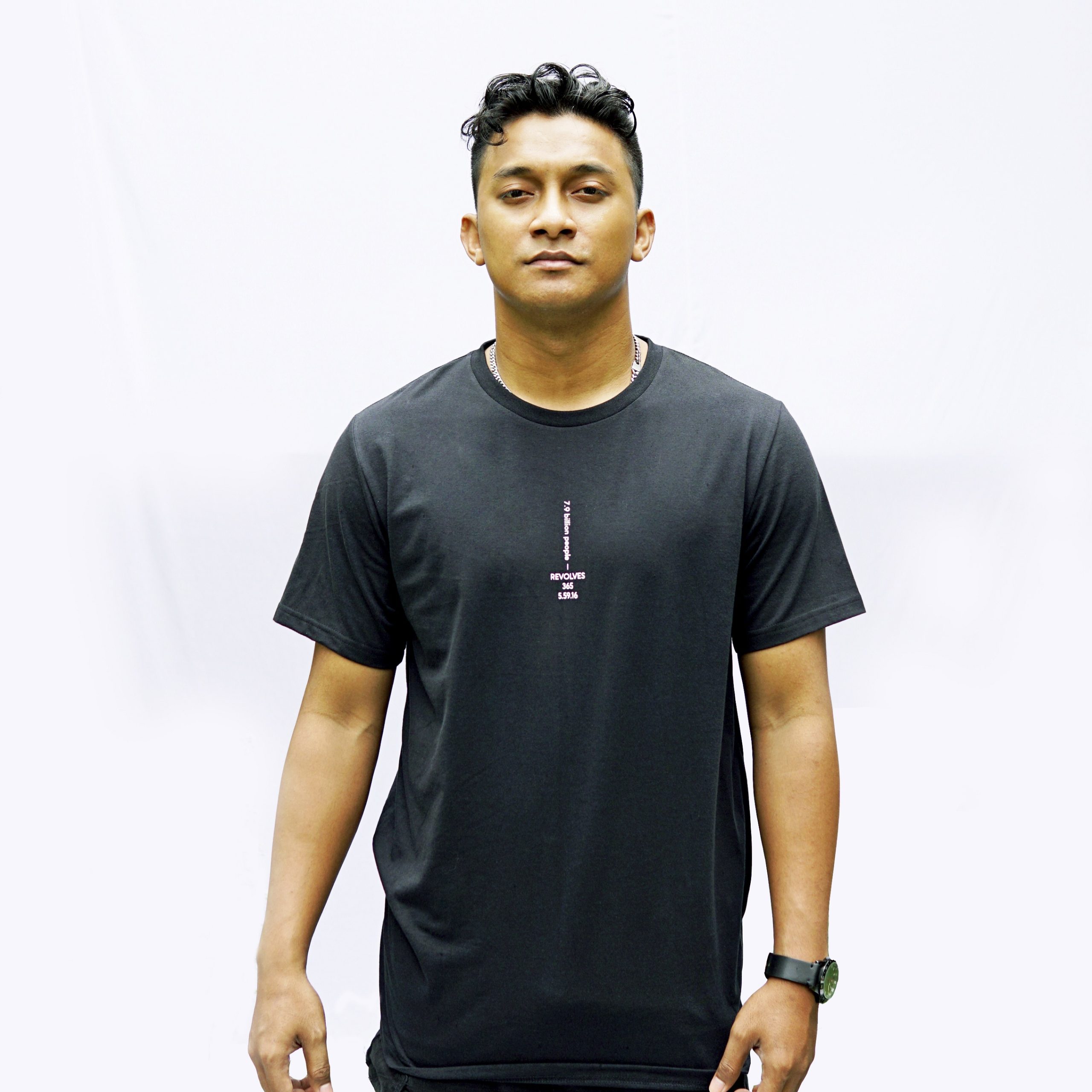 180Degrees Recycle Polyester Katun T-shirt Pria Reminder Earth - Image 8