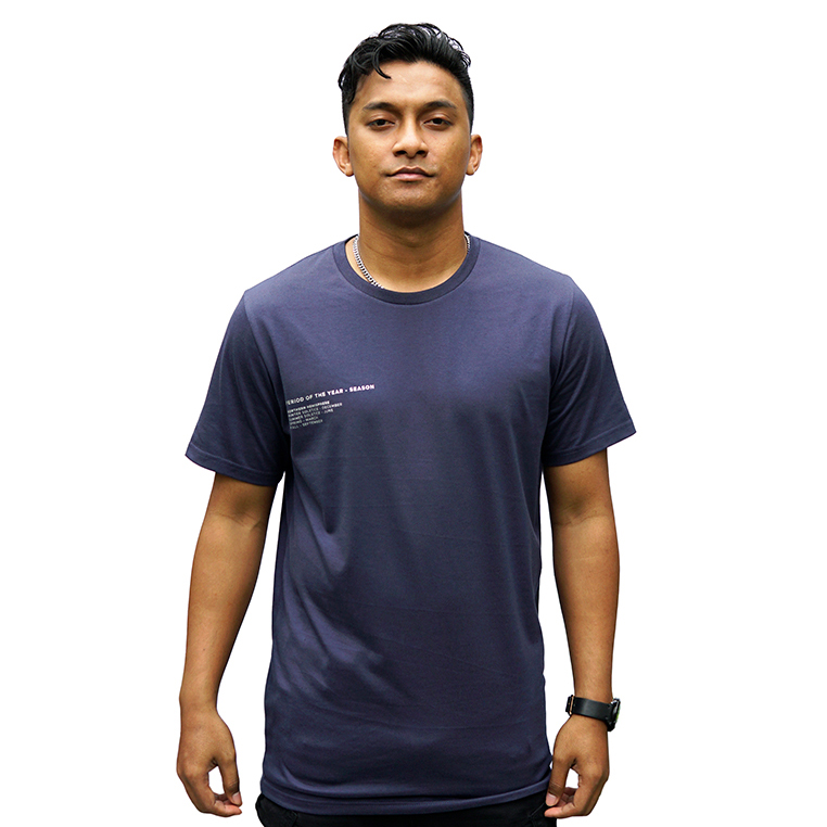 180Degrees Recycle Polyester Katun T-shirt Pria Season - Image 4