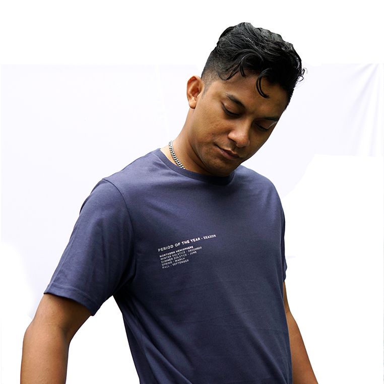 180Degrees Recycle Polyester Katun T-shirt Pria Season - Image 6