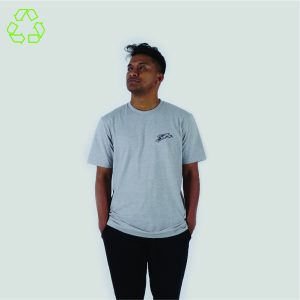 180 DEGREES RECYCLE POLYESTER T-SHIRT RUNBEAT LIGHT GRAY
