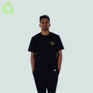 180 DEGREES RECYCLE POLYESTER T-SHIRT INSURGENCY BLACK