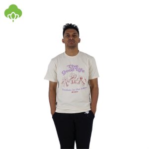 180 DEGREES COTTON ORGANIC T-SHIRT ESSENTIALS MADNESS DIRTY WHITE