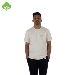 180 DEGREES COTTON ORGANIC T-SHIRT FESTIVE 99s DIRTY WHITE