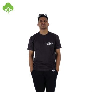 180 DEGREES COTTON ORGANIC T-SHIRT MOTION DANCE BLACK
